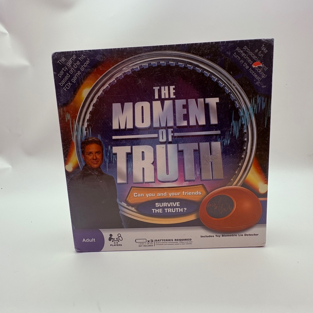 The Moment of Truth Board Game FOX TV‎ Show Party Game Toy Lie Detector Ne